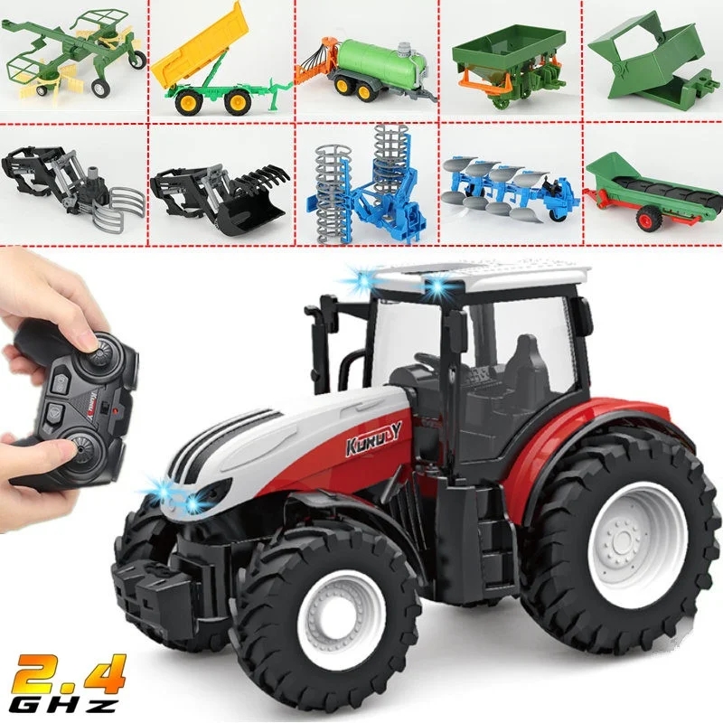Tractor Implement - 1/24 2.4G RC Farmer Car Toys