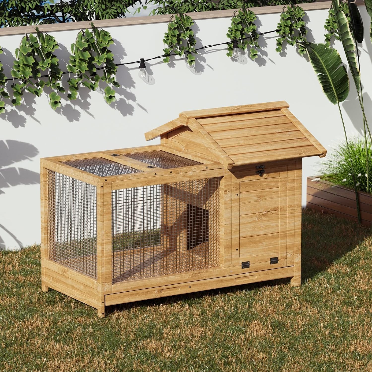 Wooden Rabbit Hutch Indoor and - Rabbit Cage Wire 评论和价格